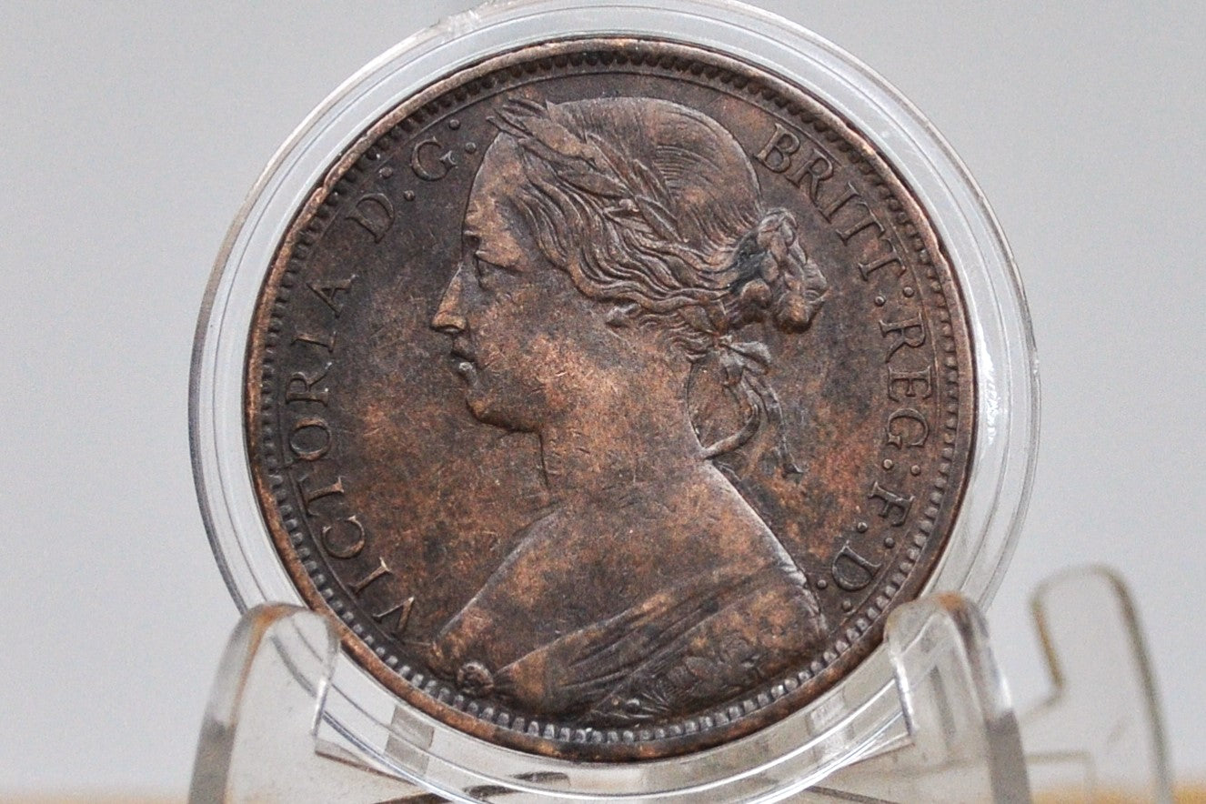 1870 Great Britain One Penny - XF (Extremely Fine) - UK Penny 1870 Queen Victoria Penny - Bronze