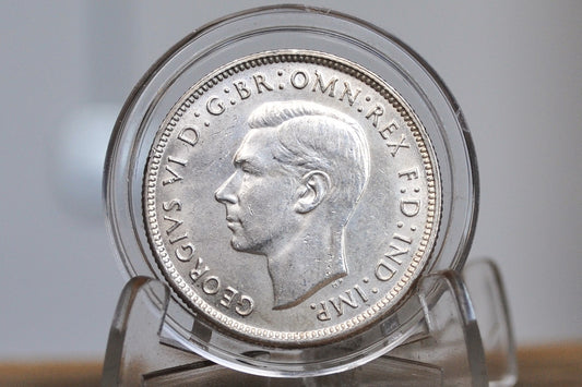 1944-S Australian Silver Florin - Uncirculated Grade/Condition - 1944S Florin Australia 1944 S 2 Shillings 1944 - Great Coin! Silver Florin