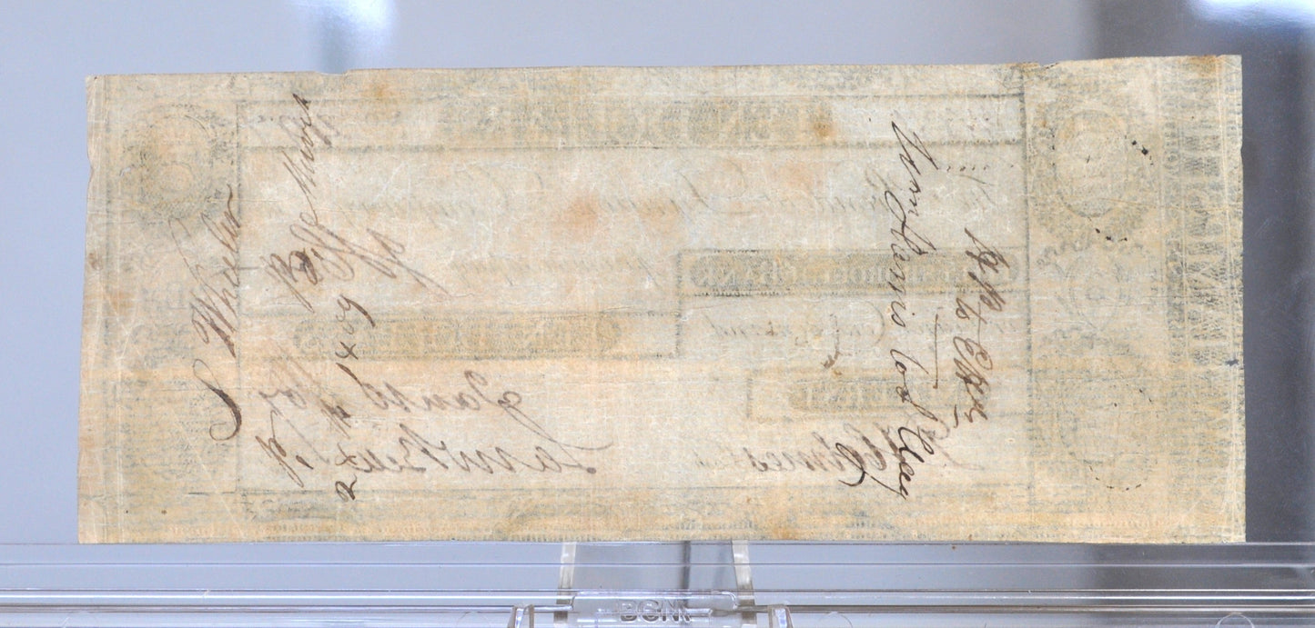 1807 Hillsborough Bank 10 Dollar Banknote - New Hampshire Obsolete - Early American Banknote - 1807 Ten Dollar Obsolete Note Amherst NH