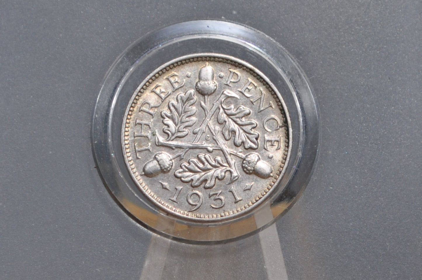 1931 Britain 3 Pence Silver - Uncirculated Condition - Britain Silver Threepence - George V - Higher Grade