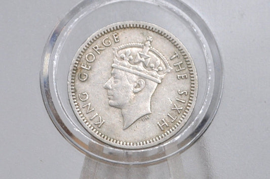 1949 Southern Rhodesia 3 Pence Crown Colony Coin - AU Condition - Rhodesia Three Pence Coin 1949 UK Issue