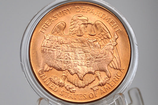 1874-1937 San Francisco Mint Treasury Department of the USA token - Old San Francisco Mint 1874-1937 Treasury Department Token