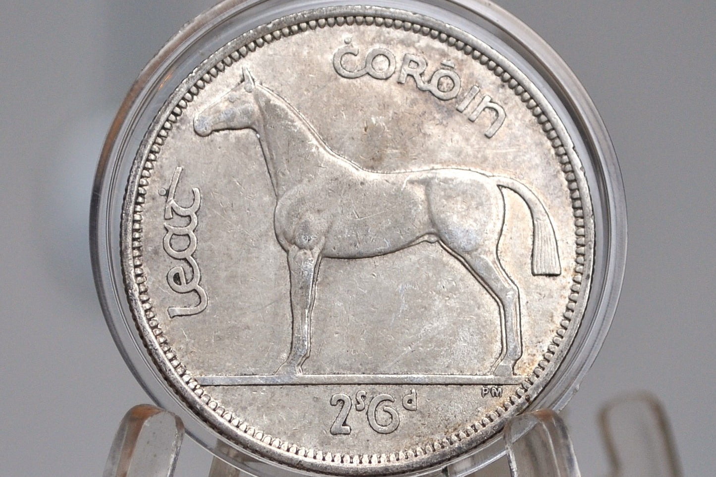 1940 Irish Half Crown - AU Grade / Condition - Great Coin - 1940 1/2 Crown Ireland HalfCrown, Authentic