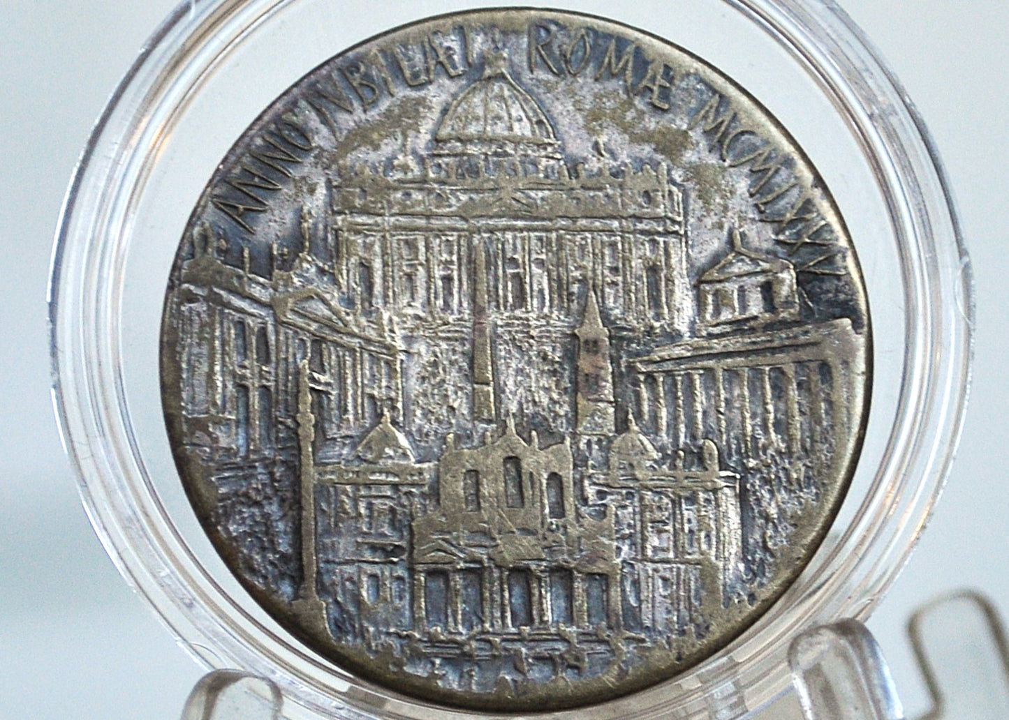 Vatican 1975 Holy Year Jubilee Medallion - Catholic Medal Pendant of Rome of Pope John Paul II - Vatican State Medal 1975 Unification of Christian Churches