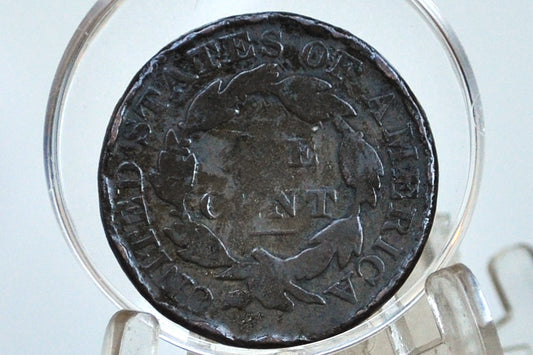 1829 Matron Head Large Cent Large Letters - VG, Rim Dents - Low Priced Coin - 1829 Coronet Liberty Head Cent