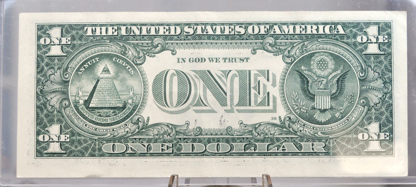 2017A 1 Dollar Federal Reserve Note - Atlanta Issue - Fancy Serial Number 45080000 - 2017 A One Dollar Rare Serial Number Note - Fr.3005-F