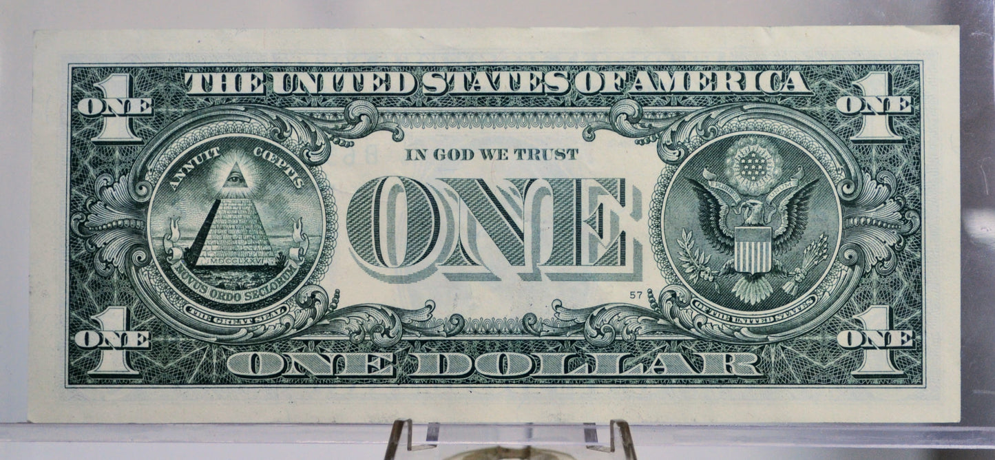 2017A 1 Dollar Federal Reserve Note - Chicago Issue - Fancy Near Radar Serial Number - 2017 A One Dollar Cool Serial Number Note - Fr.3006-G