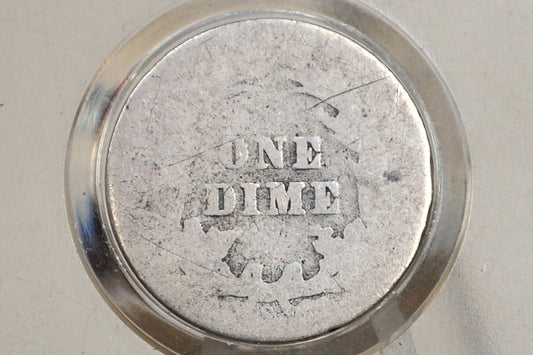1896-S Barber Silver Dime - AG/Fair Grade / Condition, RARE Date - 1896S Dime 1896 S