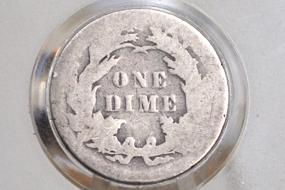 1854 Seated Liberty Dime - AG (About Good) - 1854 Silver Dime / 1854 Liberty Seated Dime With Arrows
