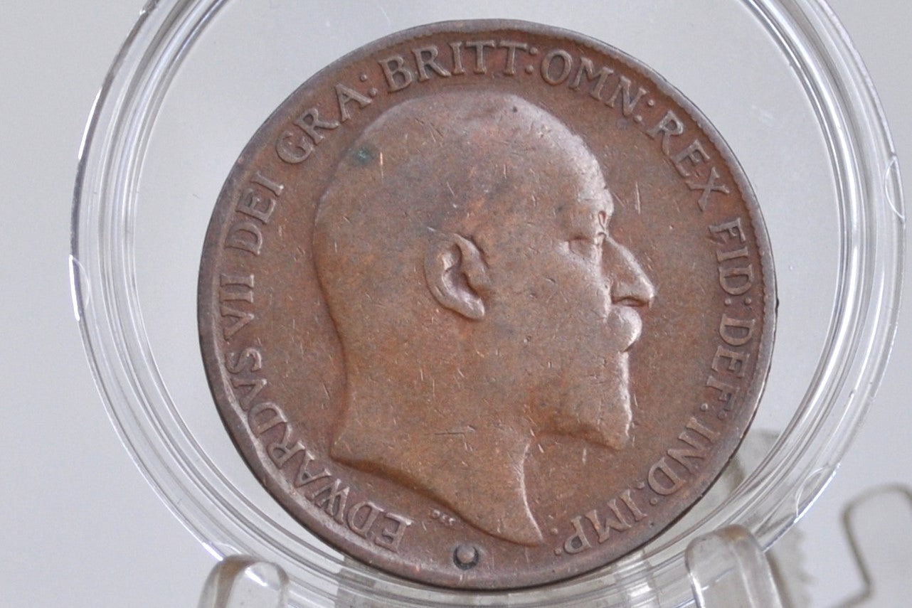 1910 Great Britain One Penny - Choose by Grade / Coin - UK Penny 1910 - Higher Grades