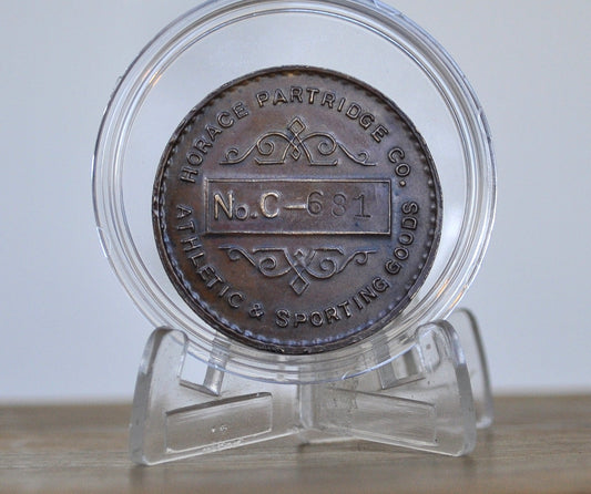 Horace Partridge Co. Sporting Goods Store Token, Boston, MA - Discount and Charge Coin 49 Franklin St. Boston No.C-681 Token