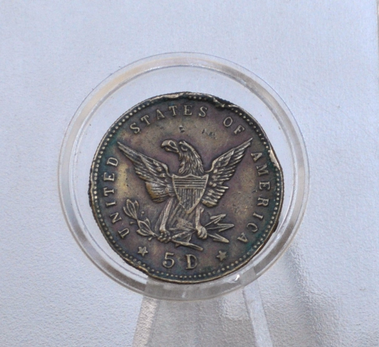 German Jeton España and 5D Counter Token - Espana /5D Eagle German Jeton Token