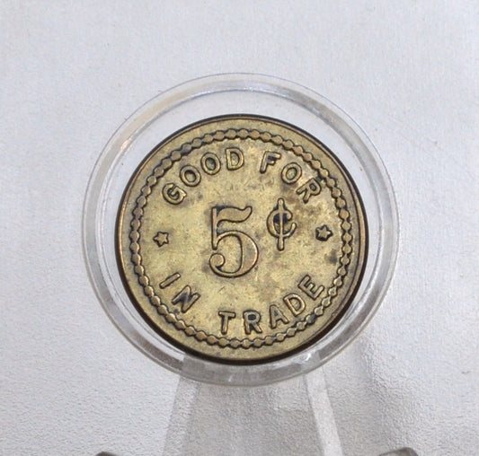 Circle Inn Forest Grove, Oregon 5 Cents in Trade Token - Five Cents in Trade for the Circle, Inn located in Forest Grove Oregon Token