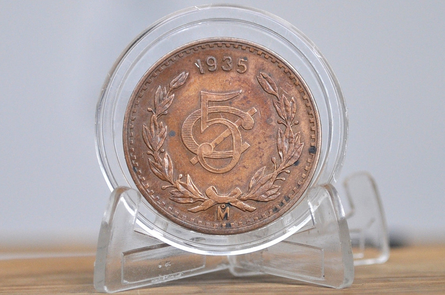 1935 Mexican 20 Centavos - VF/XF Condition - Mexico City Mint - Mexican Republic Coins -