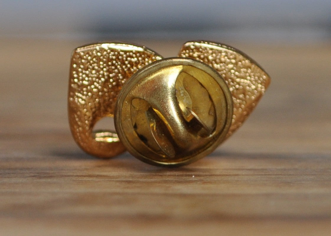 Comedy Mask Theater Pin/Brooch Gold Tone - Comedy Mask Happy and Sad Pin/Brooch - Comedy and Tragedy Masks Pin