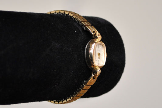 Vintage Hamilton 10K Gold Filled Bezel Watch - Hamilton Watch Sterling Silver Back - 10K Gold Filled Manual Wind Up Watch - For Repair or Parts - Not Working!