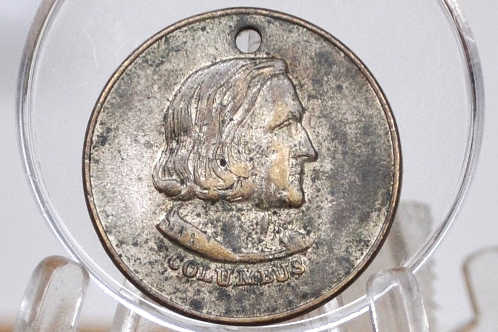 1893 Columbus Machinery Hall Token - Rare Commemorative from the Chicago World's Fair 1893