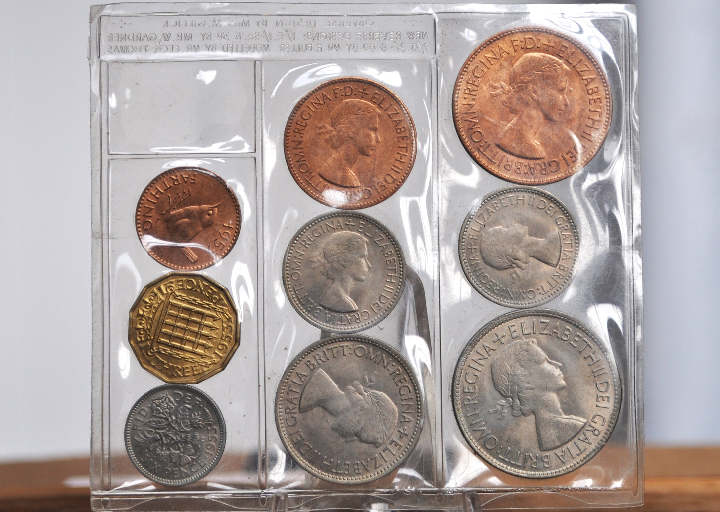 1953 UK Uncirculated Mint Set - 9 Coins - 1953 Mint Set Great Britain