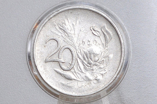 1965 South Africa 20 Cents - Great Condition - English Legend - Jan Van Riebeeck - Beautiful Coin for a Collection!