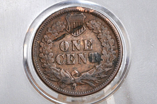 1879 Indian Head Penny - VF Grade / Condition with a mark on reverse - Great Date - Indian Head Cent 1879 -
