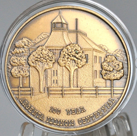 1873-1973 Argenta, Illinois Centennial Token - 100 Year Commemorative Argenta Centennial 1873-1973 Token