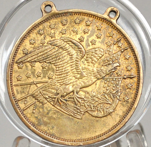 WW1 Welcome Home 26th Division Token - Yankee Division Welcome Home Medal *No Longer On Ribbon - No Ribbon 26th Yankee Division Welcome Home Medal