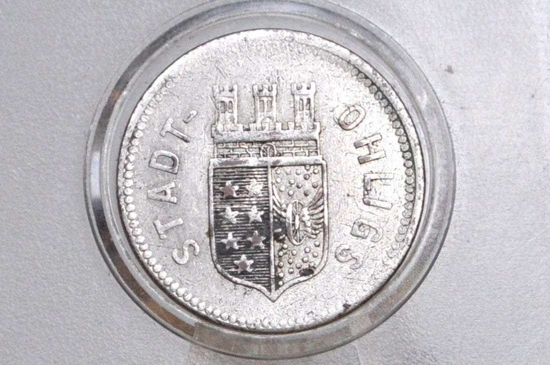 Rare 1920 Stadt-Ohligs Prussian Rhine 50 Pfennig - Great Condition - Notgeld - German Weimar Republic Rhineland -