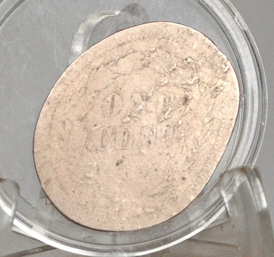 1859 Elongated/Flattened Indian Head Penny - Vintage Elongated Indian Head Penny Cent 1859