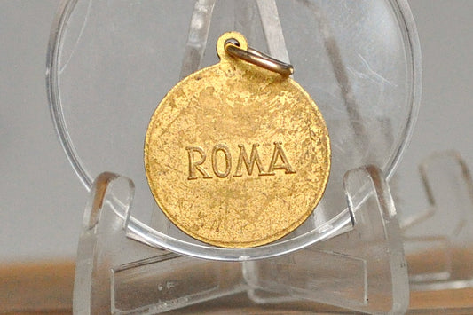 Vintage Pope John XXIII Gold Tone Pendant - Religious Medal - Johannes XXIII