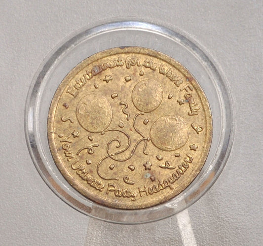 1991 Namco Arcade Token Pac-Man Themed - Pac-Man Themed 1991 Arcade Token by Namco