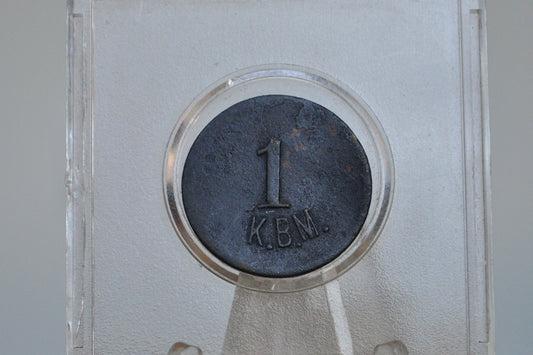 Antique 1 K.B.M Token - Good For Token - Trade Token - Disfigured Token