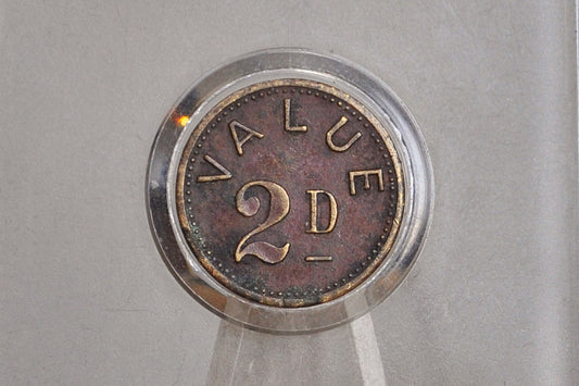 Rare Bajazzo 294 2D German Game Token - German Coin Game - Antique Skill Game Token