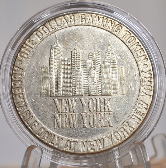 One Dollar Gaming Token, New York, Las Vegas, Nevada, 1997 - 1997, New York Hotel and Casino, Las Vegas, Nevada, 1$ Gaming Token