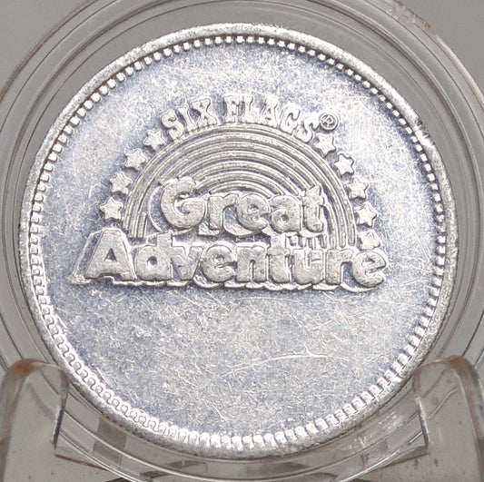 1982 Six Flags Great Adventure Skill Token - 1980s Great Adventure/Six Flags Token Value 1 Skill
