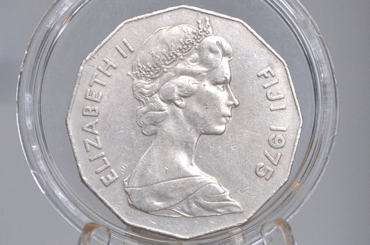 Fiji 50 Cent Coins - UK Issue Fiji Coins - 70s Coins - Choose by Date - Coins from Fiji -