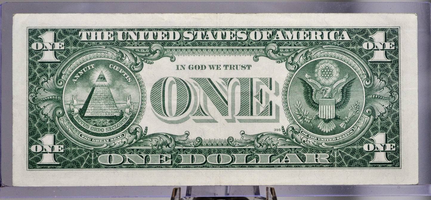 1957A Silver Certificate 1 Dollar STAR Note - Fancy Triplet Serial Number - 49444862 - 1957 A One Dollar Blue Seal Star Banknote - Fr#1620*