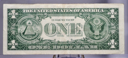 1957A Silver Certificate 1 Dollar Note - Repeat End Fancy Serial Number - 97574949 - 1957 A One Dollar Blue Seal Banknote - Fr#1620