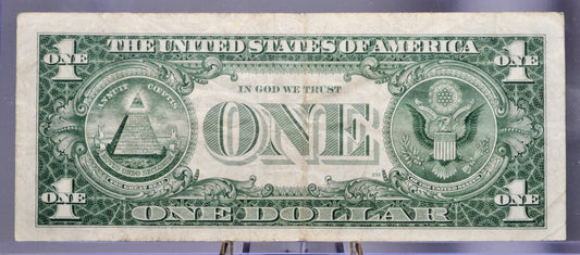 1957 Silver Certificate 1 Dollar Note - Low Fancy Repeating Serial Number - 00991114 - 1957 One Dollar Blue Seal Banknote - Fr#1619