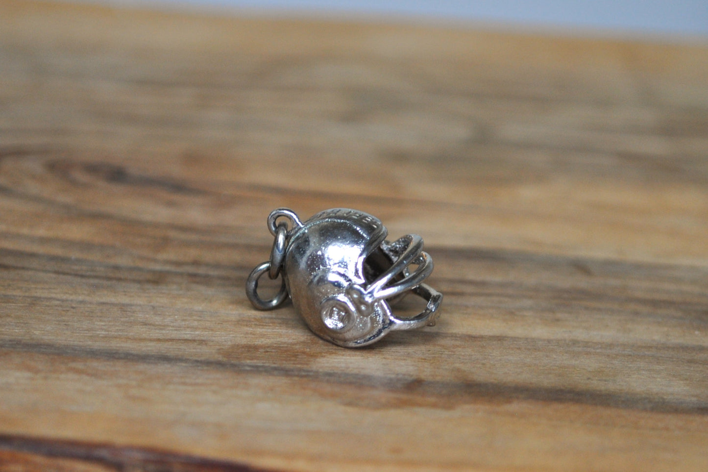 Sterling Silver 1961-64 Football Helmet Charm - Tested Sterling Silver - Vintage 1960s Football Gear Jewelry