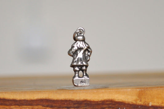 Continental Silver Perkeo of Heidelberg Figurine Charm - Stamped and Tested 800 Silver - German Court Jester Charm - Kings Toast Charm