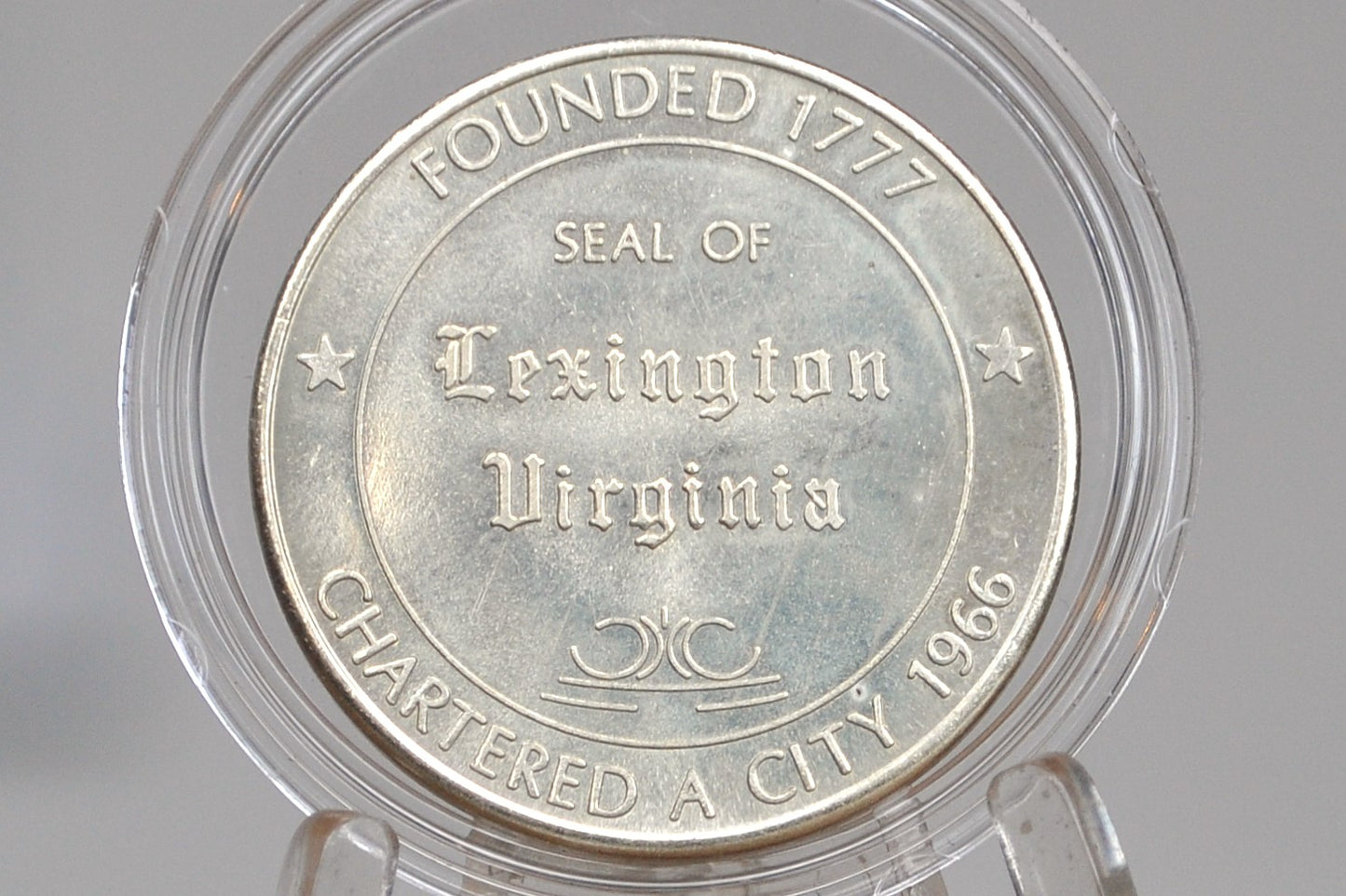 City of Lexington, Virginia, Founded in 1777 Medallion - Lexington, Virginia Town Medal