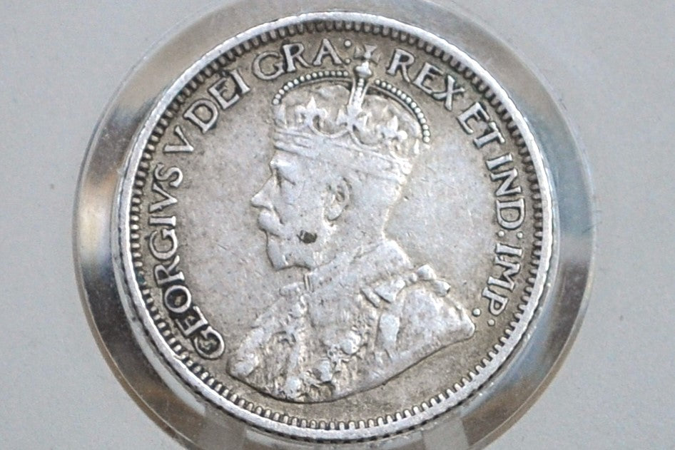 1912 Canadian Silver 10 Cent Coin - XF (Extremely Fine) Condition - King George - Canada 10 Cent Sterling Silver 1912 Canada