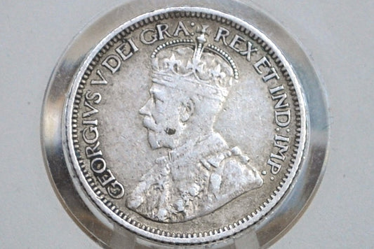 1912 Canadian Silver 10 Cent Coin - XF (Extremely Fine) Condition - King George - Canada 10 Cent Sterling Silver 1912 Canada