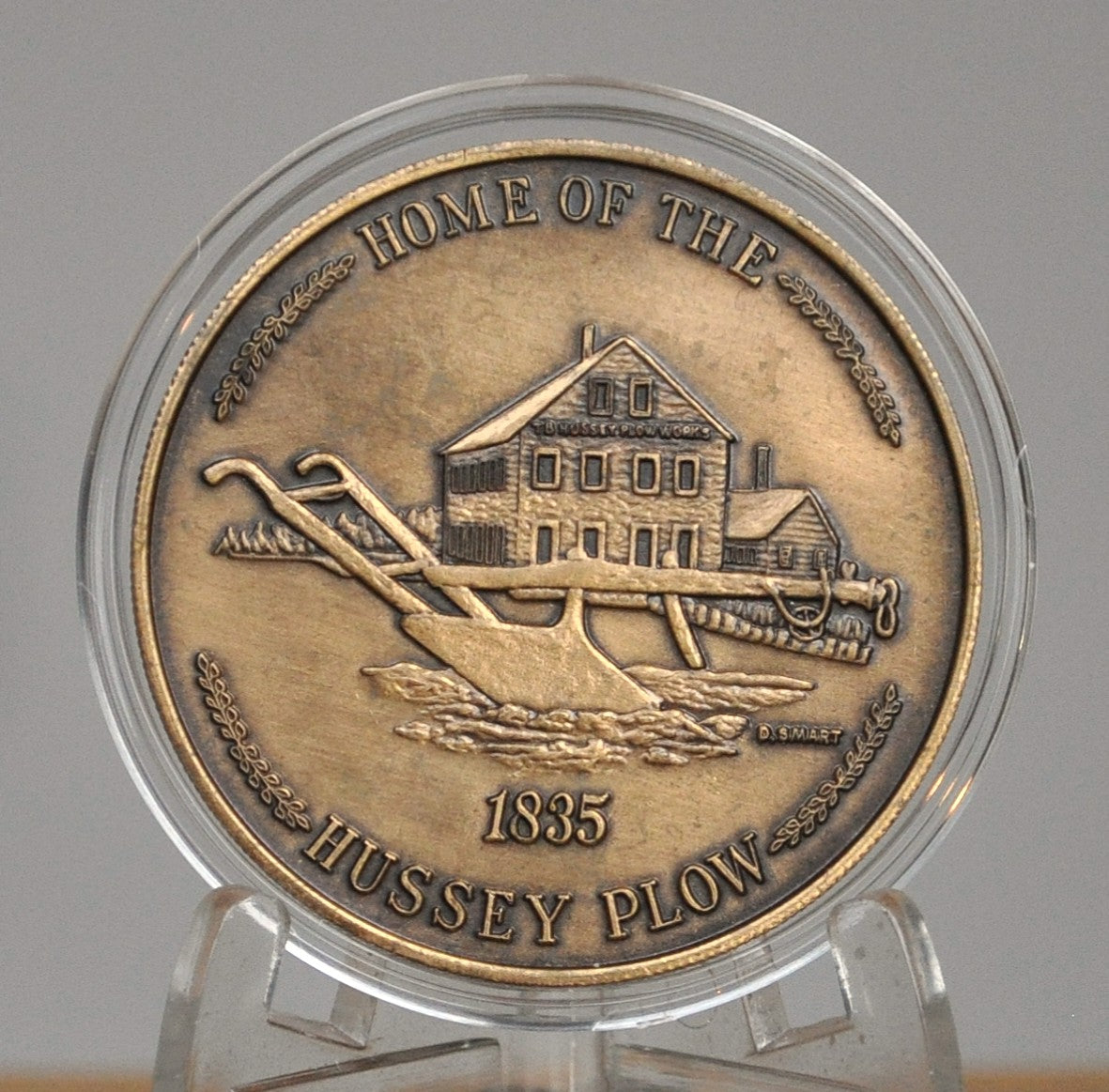 1981 North Berwick, Maine 150th Bronze Medallion - Home of the Hussey Plow Maine Anniversary Medal