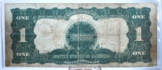 1899 1 Dollar Silver Cert. Black Eagle Fr#232 - VG Grade / Condition - 1899 Black Eagle One Dollar Silver Certificate Fr232 Parker Burke