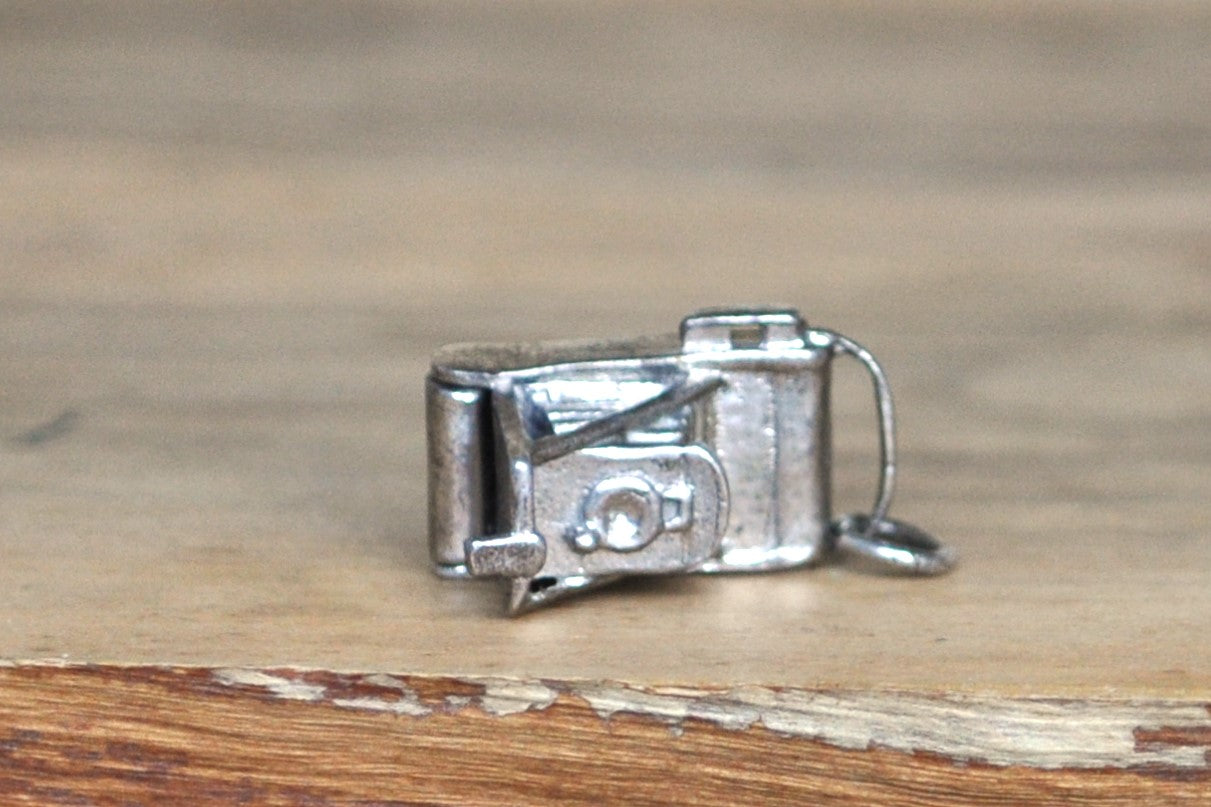 Vintage Sterling Folding Camera Charm That Opens! 925 Silver 