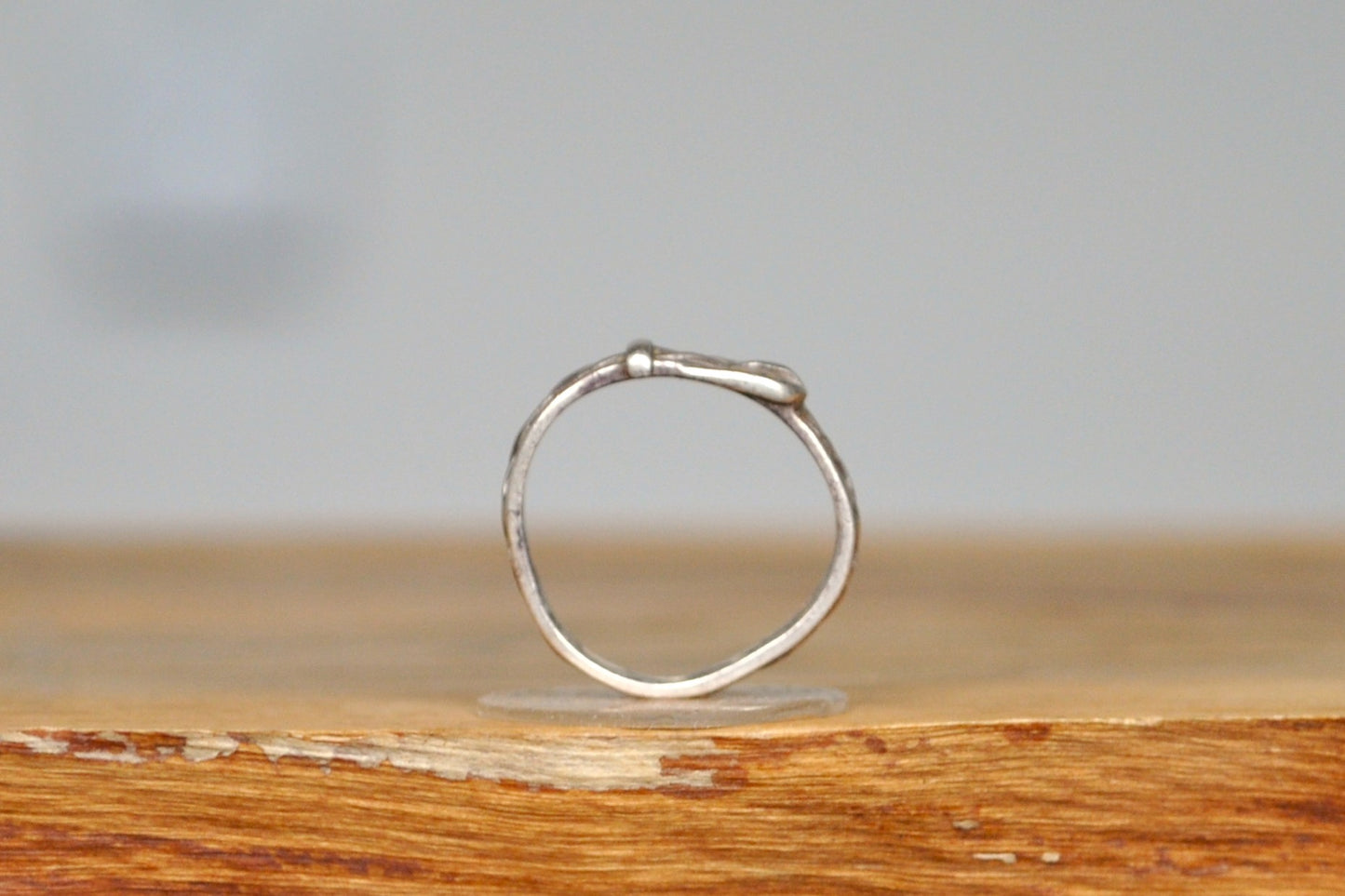 Silver Belt Buckle Ring - Size 5 - Stamped and Tested Sterling Silver