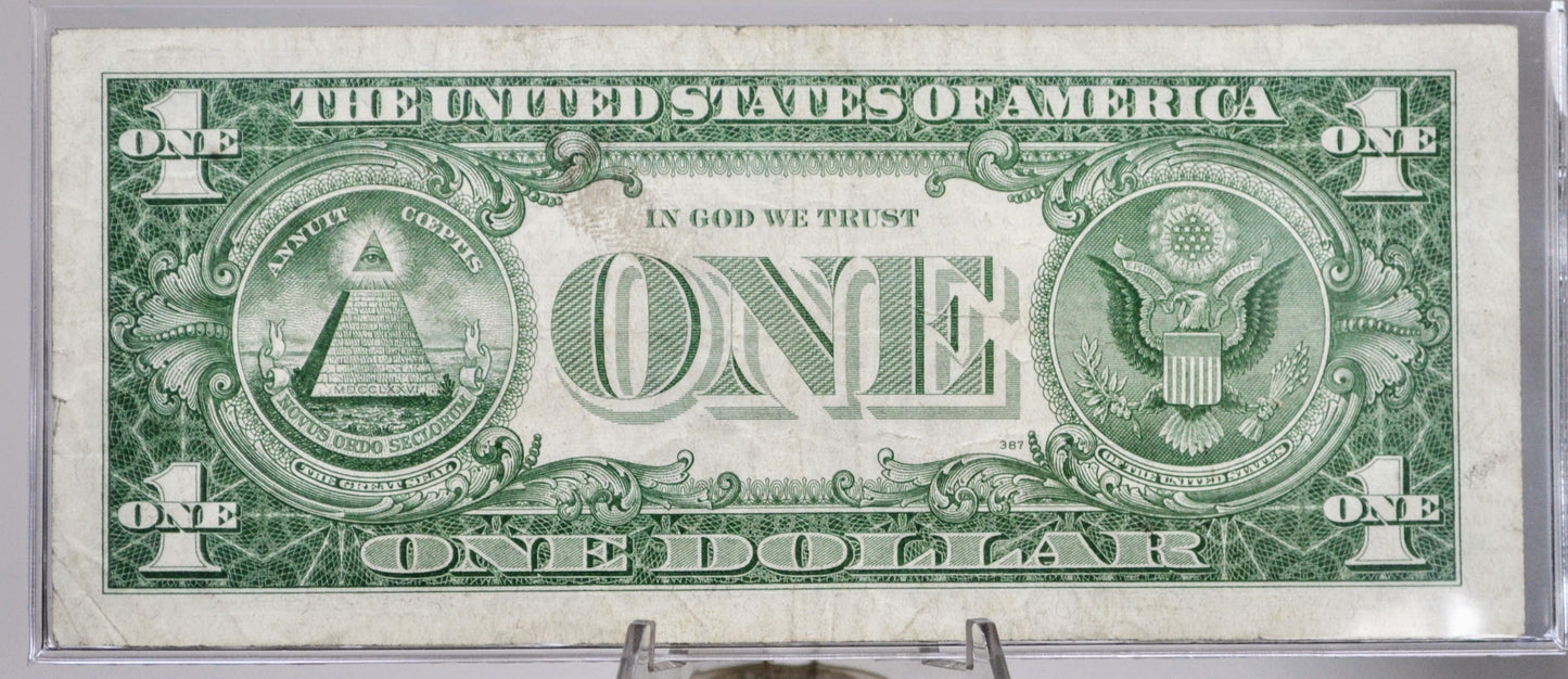 1957A Fancy Repeating Triplet Serial Number 1 Dollar Silver Certificate - 82221428 - 1957 A One Dollar Fancy Serial Banknote - Fr#1620