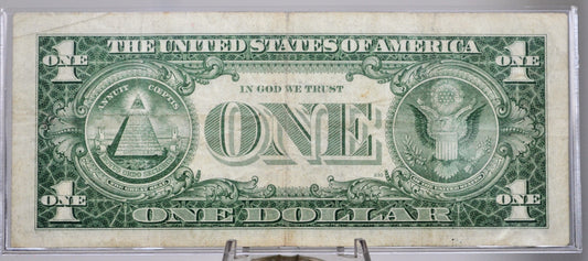 1957 Fancy Quad Repeater Serial Number 1 Dollar Silver Certificate - 14444254 - 1957 One Dollar Blue Seal Fancy Serial Note - Fr#1619