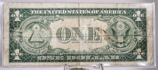 1935C Fancy Triplet Repeater Serial Number 1 Dollar Silver Certificate - 09898887 - 1935C One Dollar Fancy Serial Blue Seal Note - Fr.1612